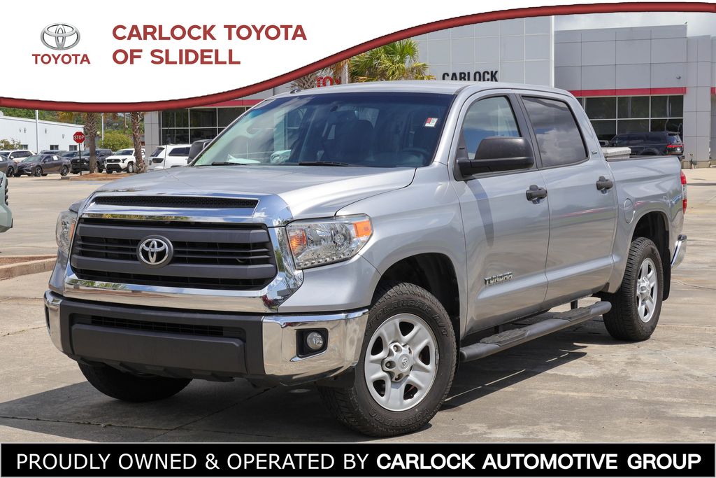Silver 2014 Toyota Tundra SR5 CrewMax 4.6L Pickup Truck 4X2 6-Speed Automatic Overdrive