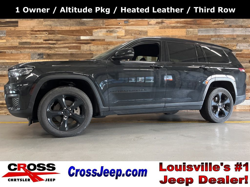 Diamond Black Crystal Pearlcoat 2022 Jeep Grand Cherokee L Altitude 4WD SUV / Crossover Four-Wheel Drive 8-Speed Automatic