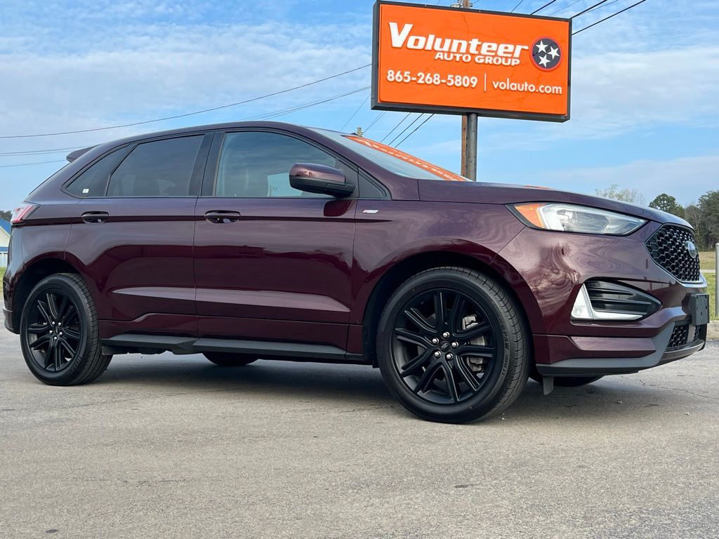 Red (Burgundy) 2021 Ford Edge ST Line AWD SUV / Crossover All-Wheel Drive 8-Speed Automatic
