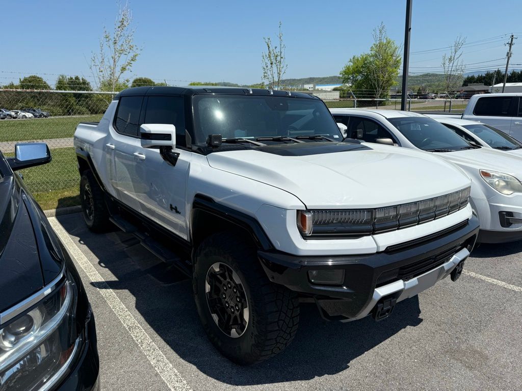 Interstellar White 2022 GMC Hummer EV Pickup Edition 1 Crew Cab AWD Pickup Truck All-Wheel Drive 1-Speed Automatic