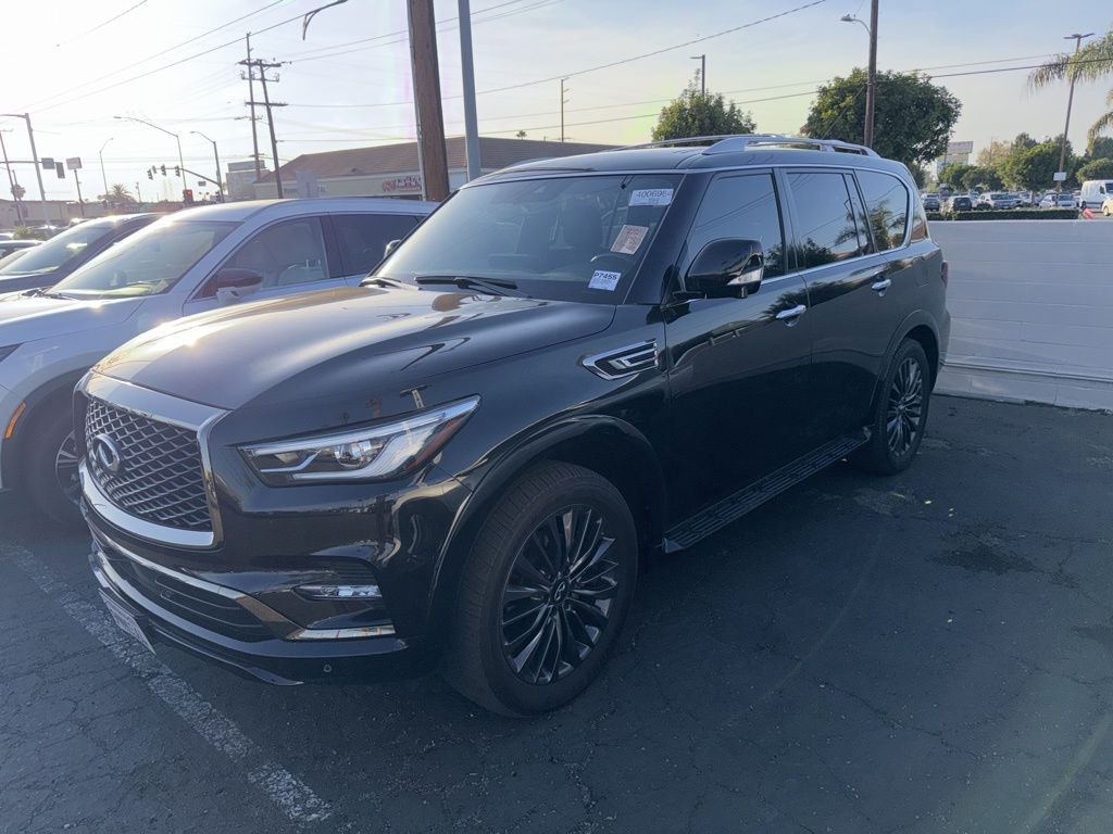Mineral Black 2024 INFINITI QX80 Sensory 4WD SUV / Crossover All-Wheel Drive 7-Speed Automatic