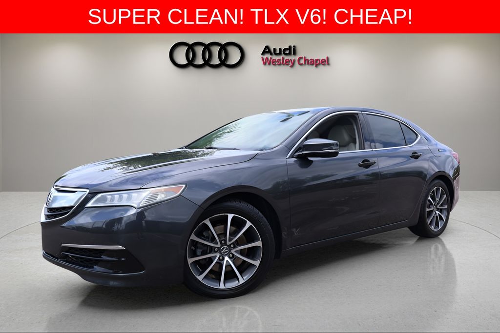 Gray (Graphite Luster Metallic) 2015 Acura TLX V6 FWD Sedan Front-Wheel Drive 9-Speed Automatic