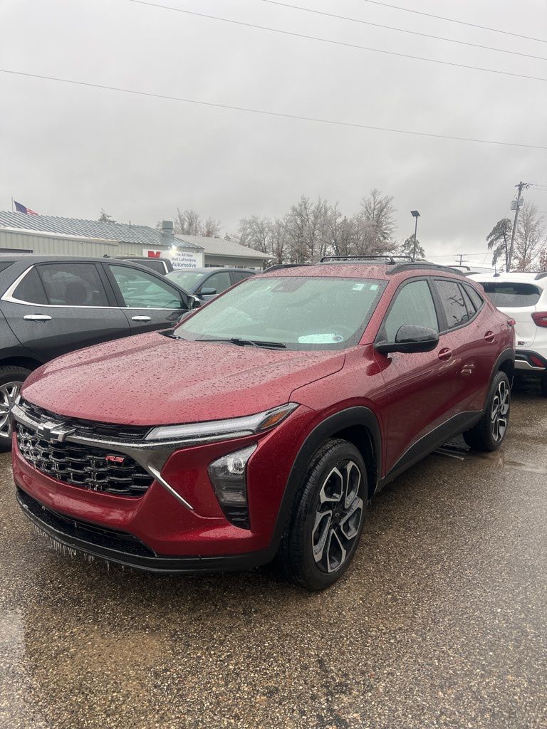 Red (Crimson Metallic) 2025 Chevrolet Trax RS with 2RS FWD SUV / Crossover Front-Wheel Drive 6-Speed Automatic