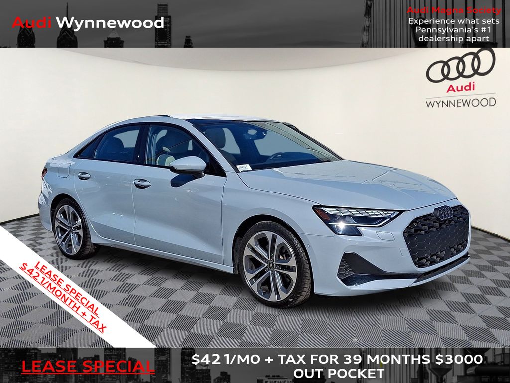 Gray Pearl 2025 Audi A3 quattro Premium Plus 40 TFSI Sedan All-Wheel Drive 7-Speed Automatic