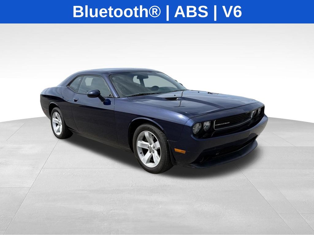 Jazz Blue Pearlcoat 2013 Dodge Challenger SXT RWD Coupe Rear-Wheel Drive 5-Speed Automatic
