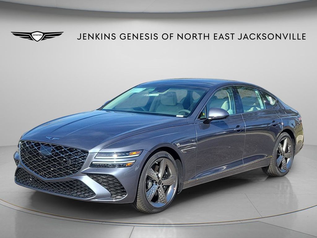 Ceres Blue 2026 Genesis G80 2.5T Sport Prestige AWD Sedan All-Wheel Drive 8-Speed Automatic
