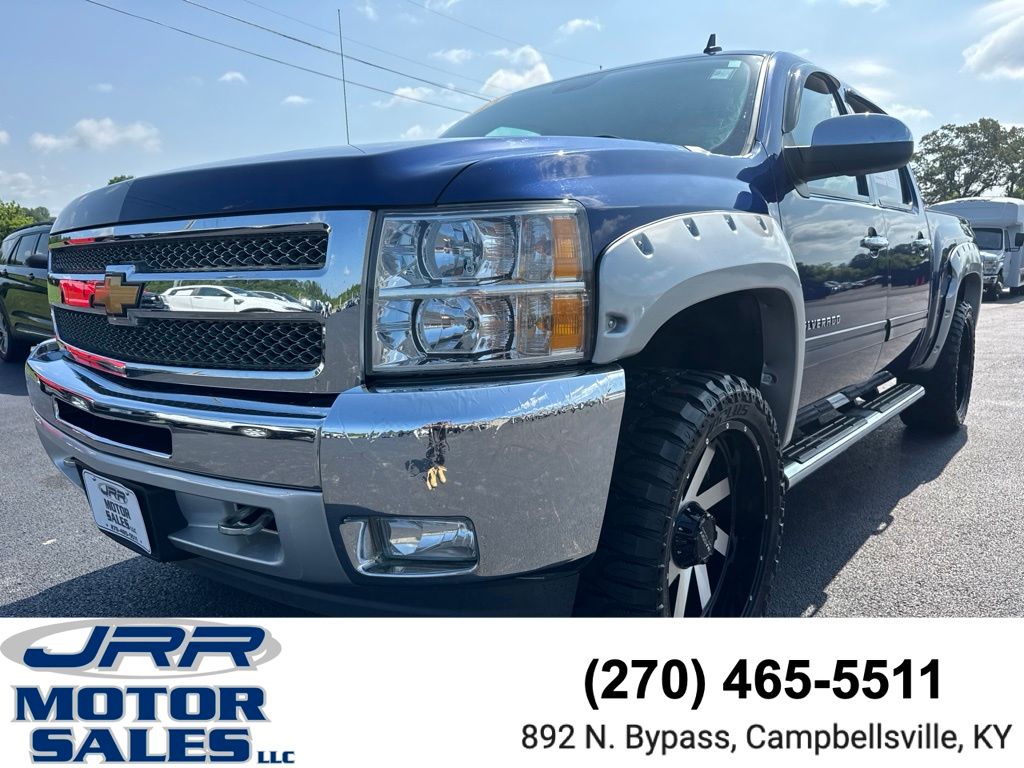 Blue Topaz Metallic 2013 Chevrolet Silverado 1500 LT Crew Cab 4WD Pickup Truck Four-Wheel Drive 6-Speed Automatic Overdrive