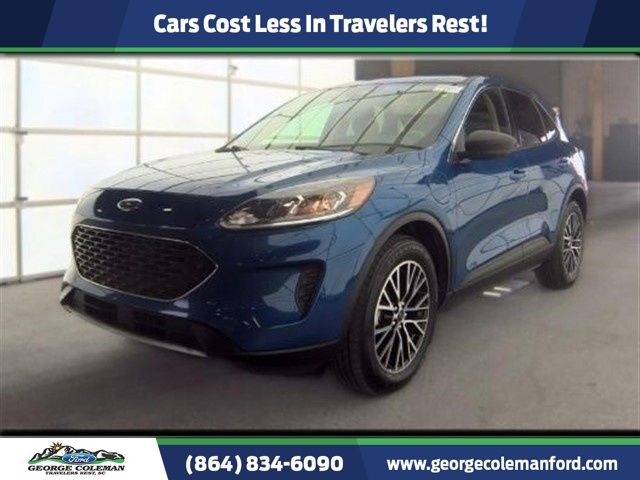 Blue Metallic 2022 Ford Escape Hybrid Plug-in SUV / Crossover Front-Wheel Drive Continuously Variable Transmission
