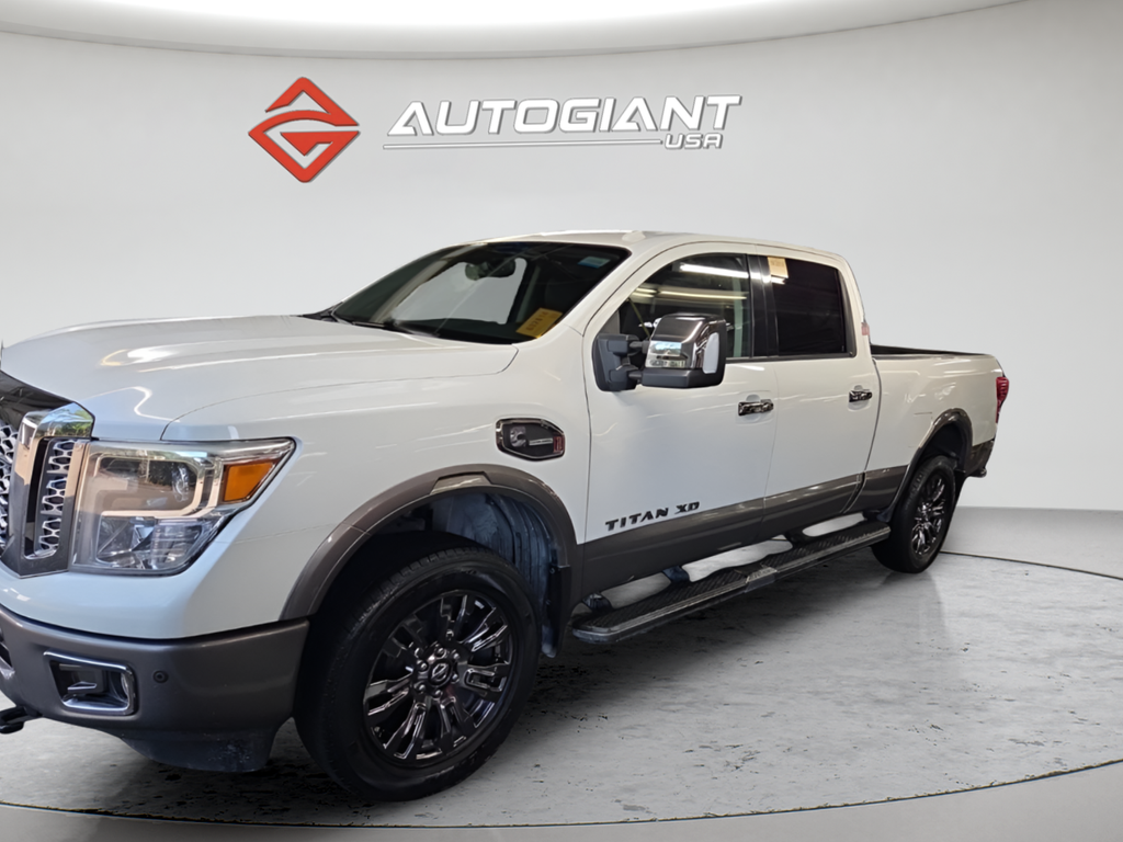 Pearl White 2019 Nissan Titan Pickup Truck 6-Speed Automatic