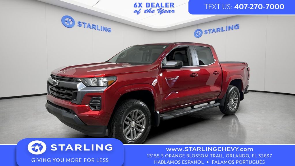 Radiant Red Tintcoat 2024 Chevrolet Colorado LT Crew Cab RWD Pickup Truck 4X2 8-Speed Automatic