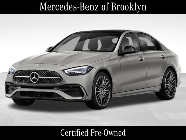 Polar White 2022 Mercedes-Benz C-Class C 300 Sedan 4MATIC Sedan All-Wheel Drive 9-Speed Automatic