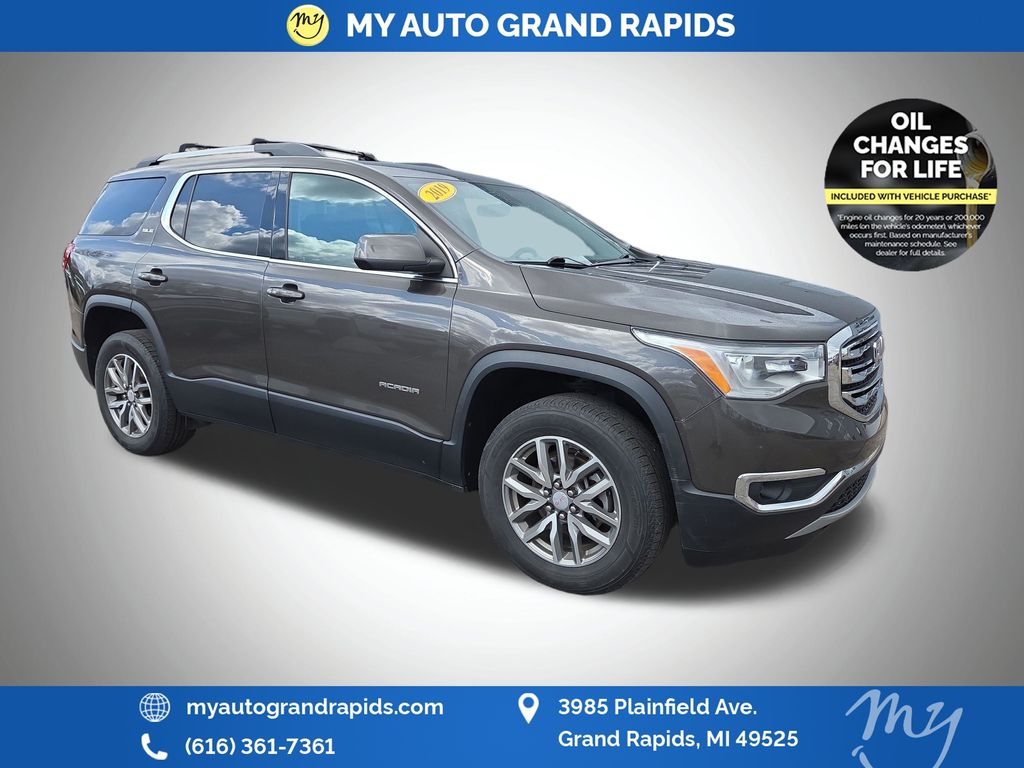 Smokey Quartz Metallic 2019 GMC Acadia SLE-2 AWD SUV / Crossover Four-Wheel Drive 6-Speed Automatic