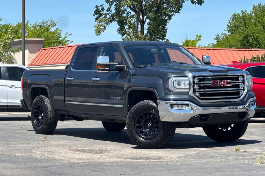 Dark Green 2017 GMC Sierra 1500 Pickup Truck Four-Wheel Drive 8-Speed Automatic Overdrive