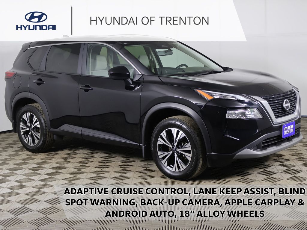 Super Black 2023 Nissan Rogue SV AWD SUV / Crossover All-Wheel Drive Continuously Variable Transmission