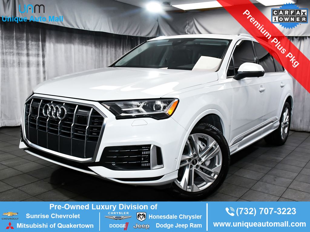 Glacier White Metallic 2023 Audi Q7 SUV / Crossover All-Wheel Drive 8-Speed Automatic