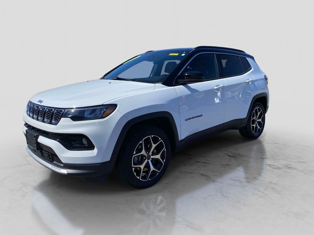 Bright White Clearcoat 2025 Jeep Compass Limited 4WD SUV / Crossover Four-Wheel Drive 8-Speed Automatic