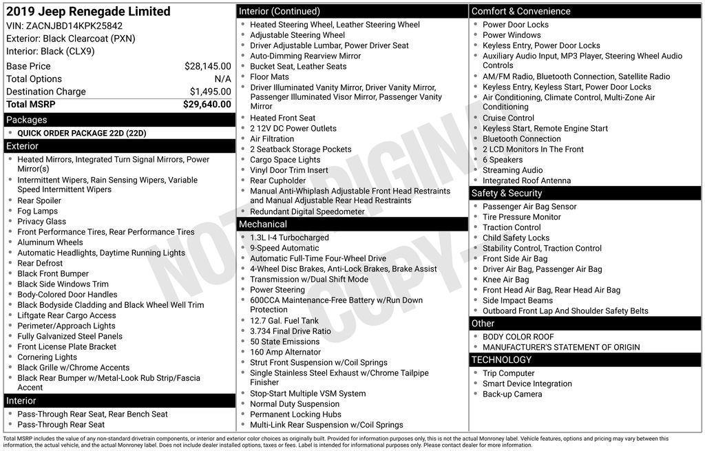 Used 2019 Black Jeep Limited image 3