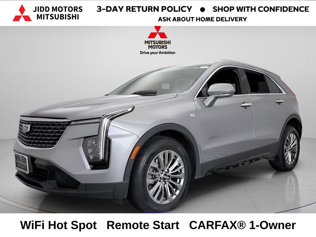Argent Silver Metallic 2024 Cadillac XT4 Premium Luxury AWD SUV / Crossover Four-Wheel Drive 9-Speed Automatic