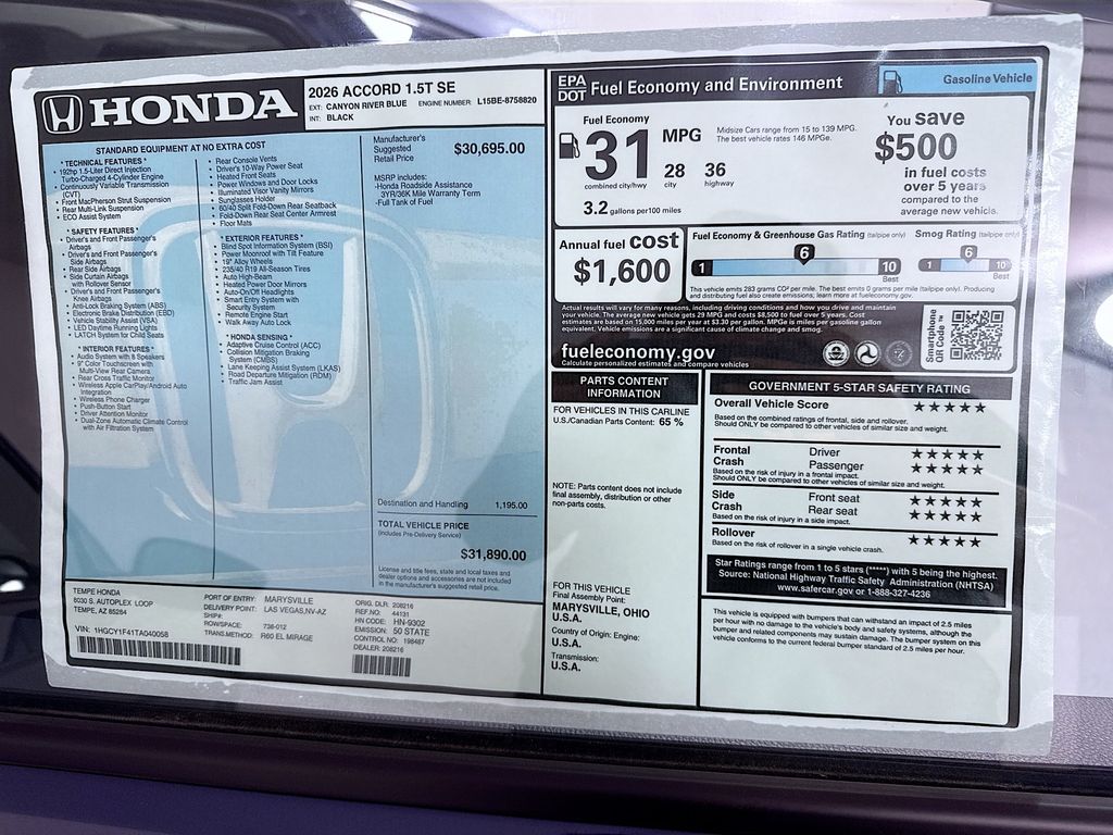Thumbnail: 2026 Honda Accord - 9