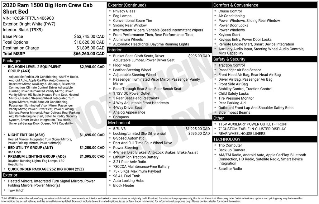 Used 2020 Ram 1500 Truck