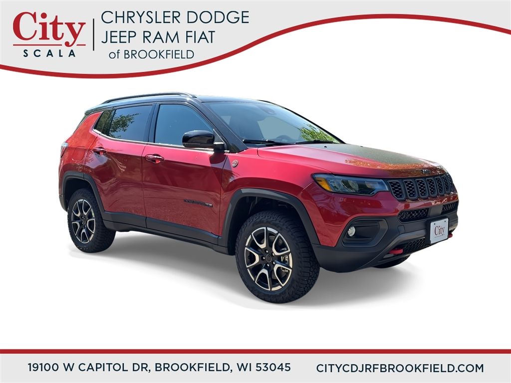 Red Hot Pearlcoat 2026 Jeep Compass SUV / Crossover Four-Wheel Drive 8-Speed Automatic