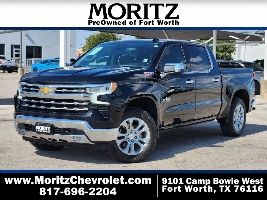 Black 2025 Chevrolet Silverado 1500 Pickup Truck Four-Wheel Drive Automatic