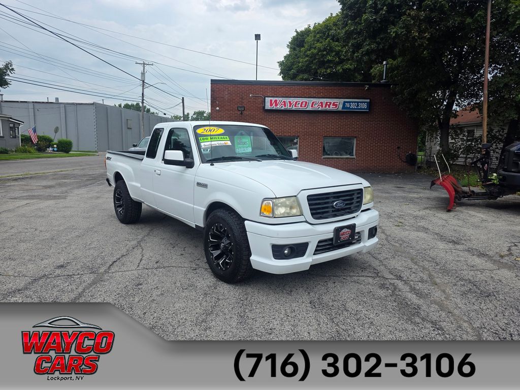 Oxford White Clearcoat 2007 Ford Ranger Pickup Truck Rear-Wheel Drive 5-Speed Automatic Overdrive