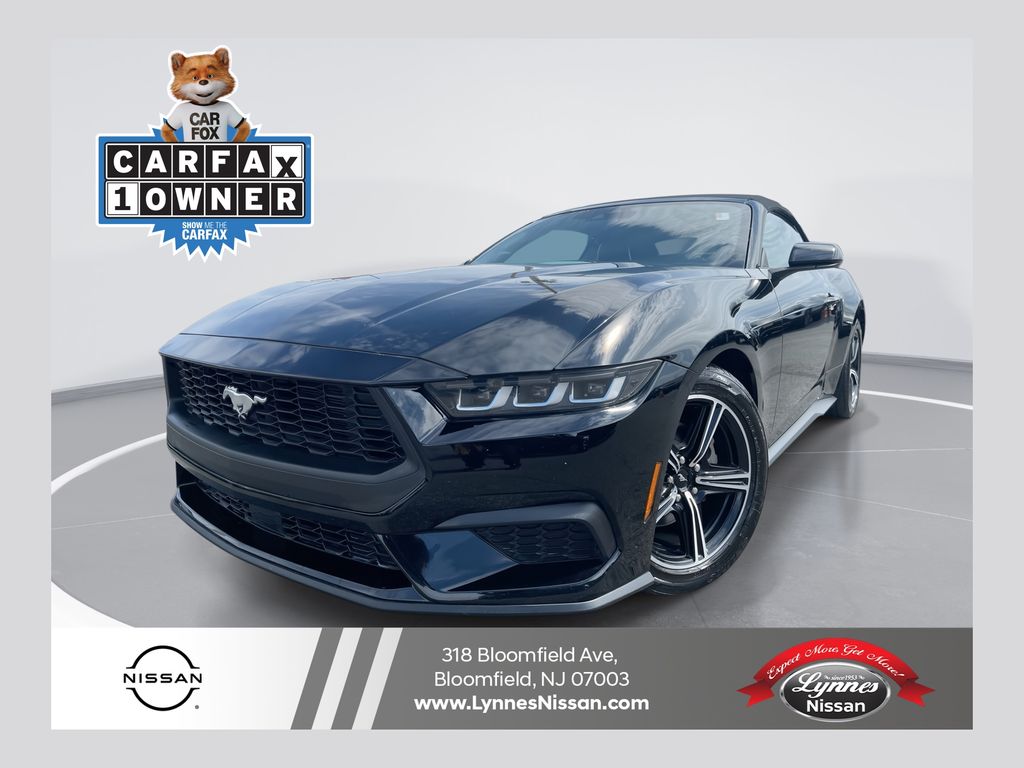 Shadow Black 2024 Ford Mustang EcoBoost Premium Convertible RWD Convertible Rear-Wheel Drive 10-Speed Automatic