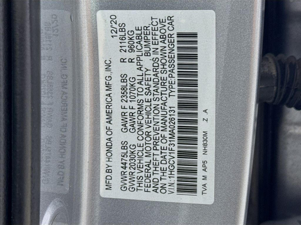 Used Car 2021 Honda Accord  Sport For Sale Under $20,000 In Austin, Texas