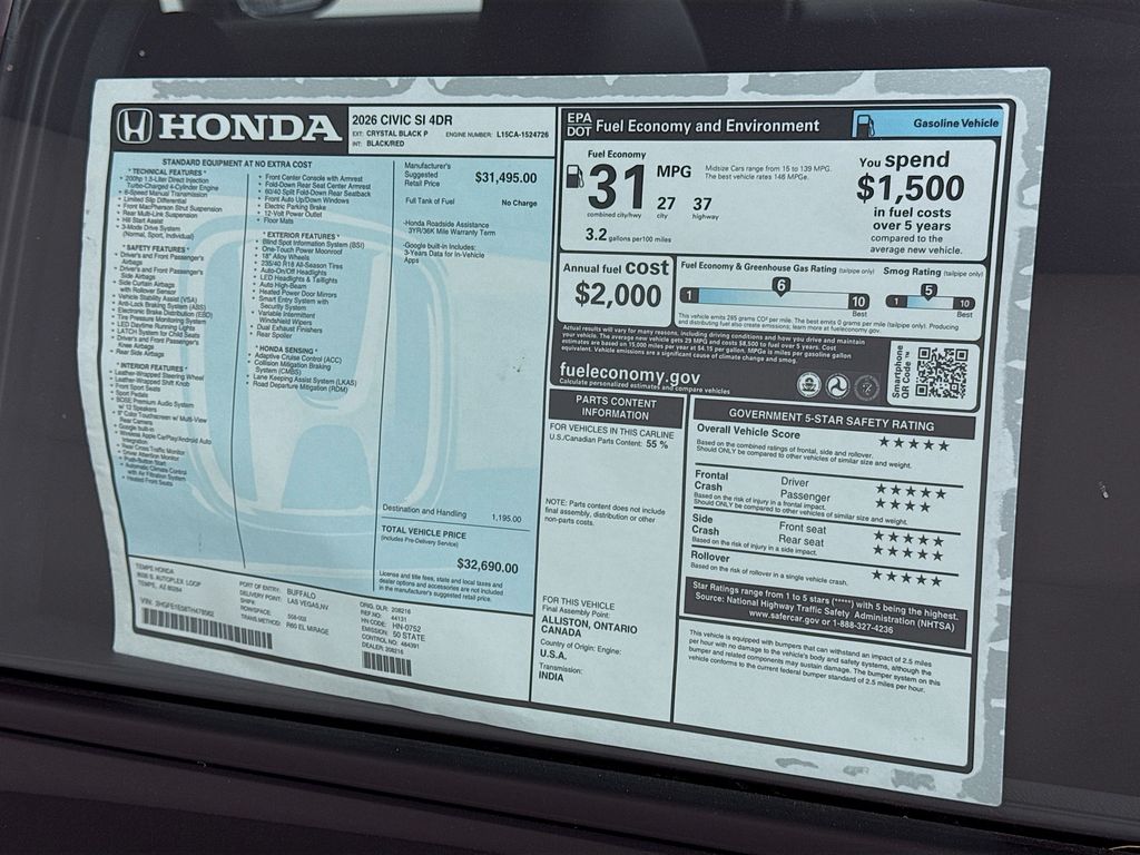 Thumbnail: 2026 Honda Civic - 9
