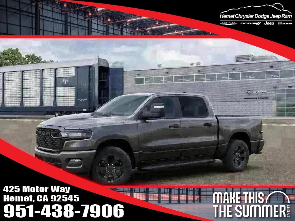 Gray (Granite Crystal Metallic Clearcoat) 2026 RAM 1500 Pickup Truck Four-Wheel Drive 8-Speed Automatic