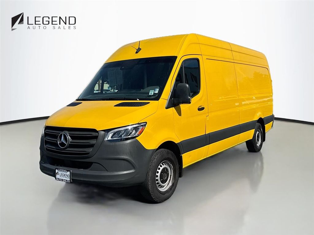 Yellow 2021 Mercedes-Benz Sprinter Cargo 2500 170 High Roof RWD Van 4X2 9-Speed Automatic