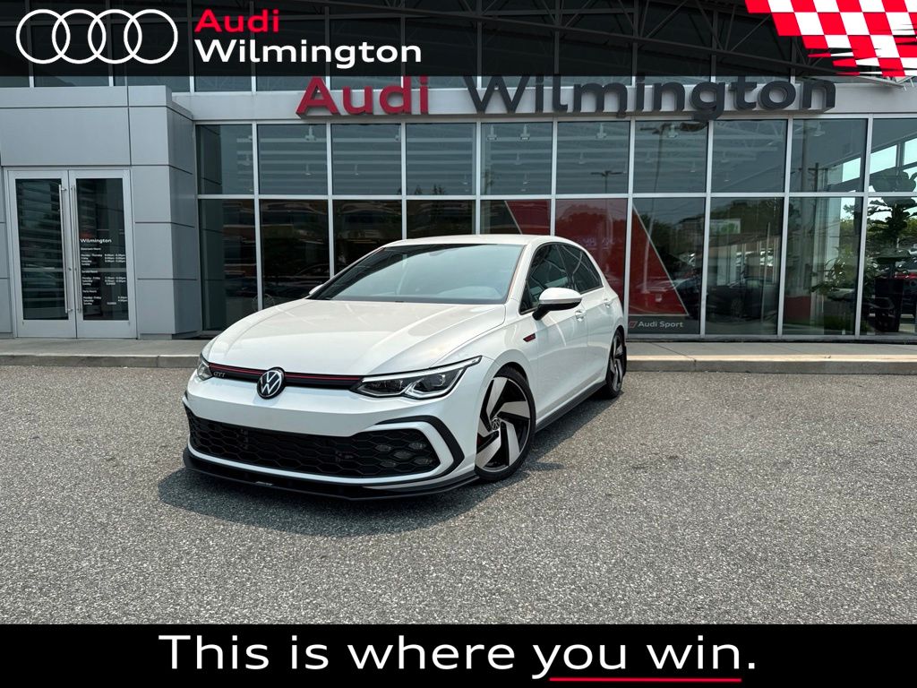 Opal White Pearl 2023 Volkswagen Golf GTI Hatchback Front-Wheel Drive 7-Speed Dual Clutch