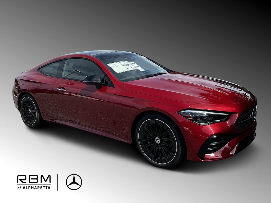 MANUFAKTUR Patagonia Red Metallic 2026 Mercedes-Benz CLE Coupe All-Wheel Drive 9-Speed Automatic