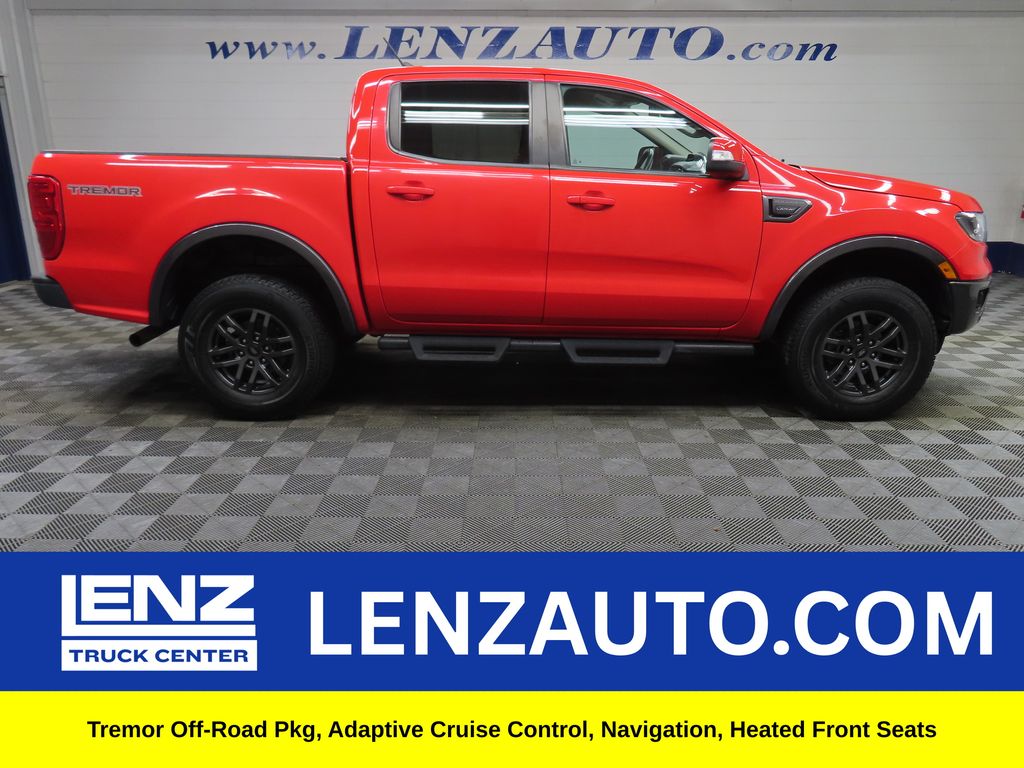 Race Red 2022 Ford Ranger Pickup Truck Four-Wheel Drive Automatic