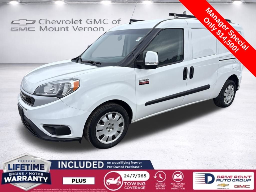 Bright White 2020 RAM ProMaster City Tradesman SLT Cargo Van FWD Van Front-Wheel Drive 9-Speed Automatic