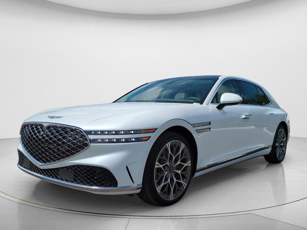 White 2025 Genesis G90 Sedan All-Wheel Drive 8-Speed Automatic
