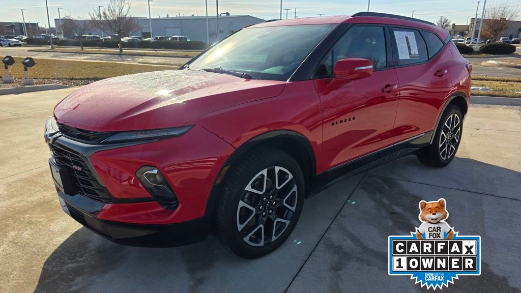 Red Hot 2023 Chevrolet Blazer RS FWD SUV / Crossover Front-Wheel Drive 9-Speed Automatic Overdrive