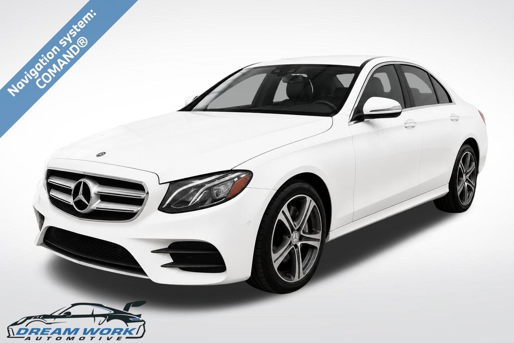 White 2017 Mercedes-Benz E-Class E 300 4MATIC Sedan All-Wheel Drive 9-Speed Automatic