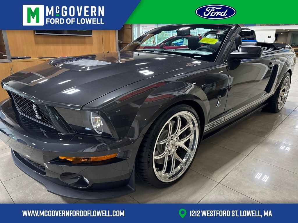 Gray 2008 Ford Mustang Shelby GT500 Convertible Rear-Wheel Drive 6-Speed Manual