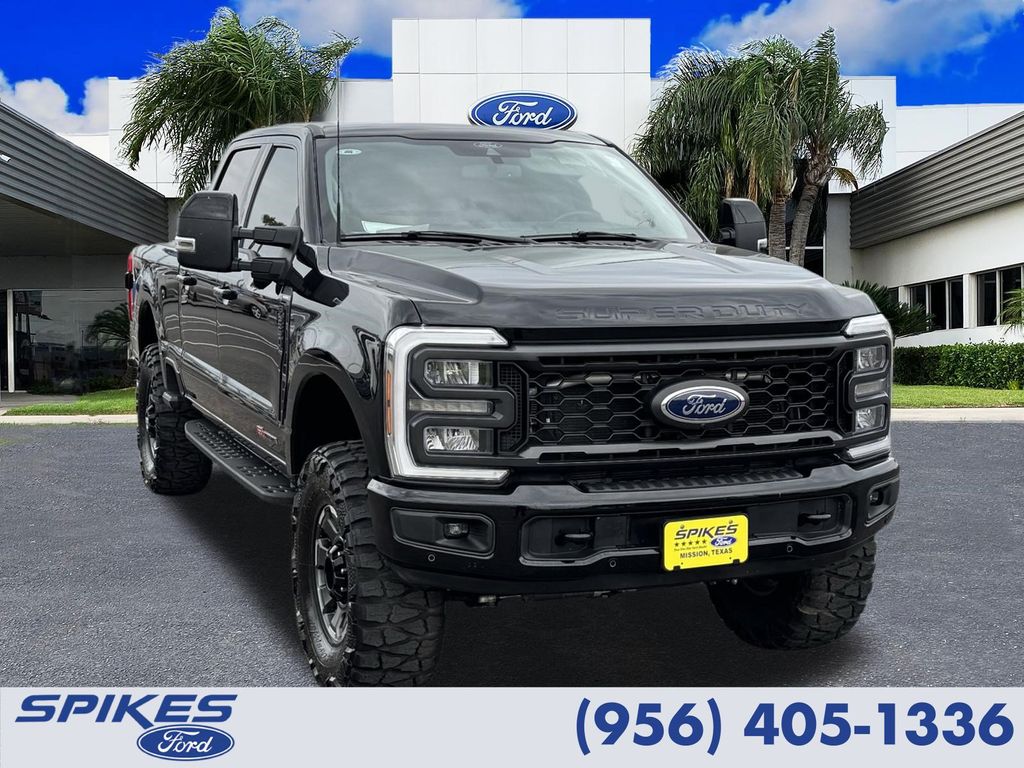 Black Metallic 2024 Ford F-250 Super Duty Lariat Crew Cab 4WD Pickup Truck Four-Wheel Drive Automatic