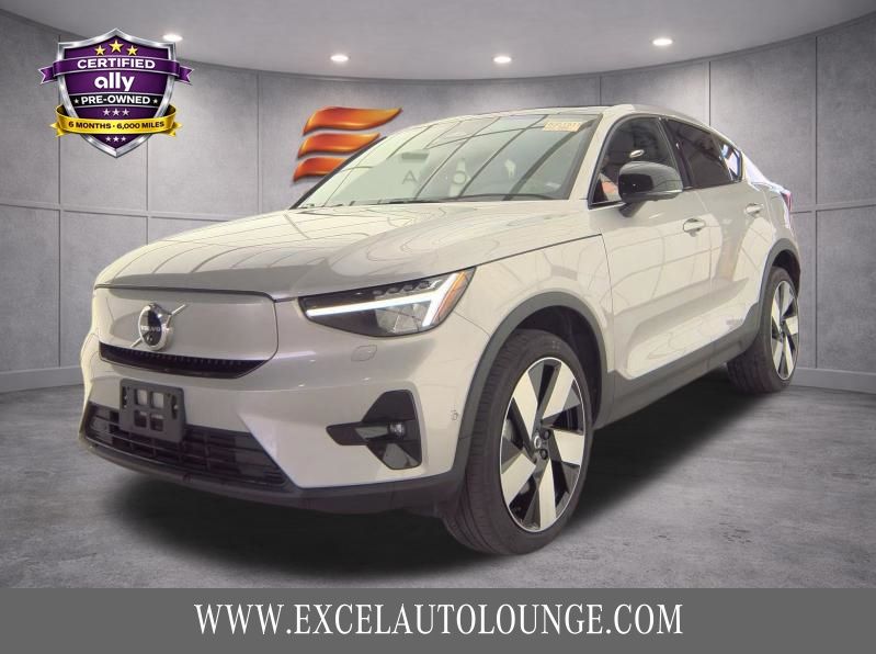 Silver 2023 Volvo C40 Recharge Twin Ultimate eAWD SUV / Crossover All-Wheel Drive 1-Speed Automatic