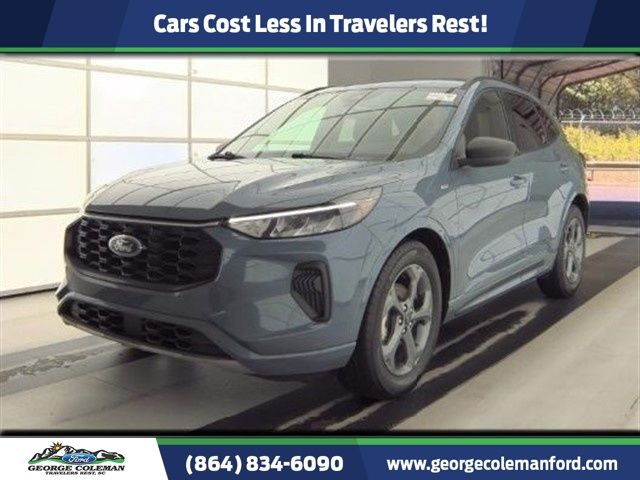 Vapor Blue 2024 Ford Escape Hybrid ST-Line FWD SUV / Crossover Front-Wheel Drive Continuously Variable Transmission