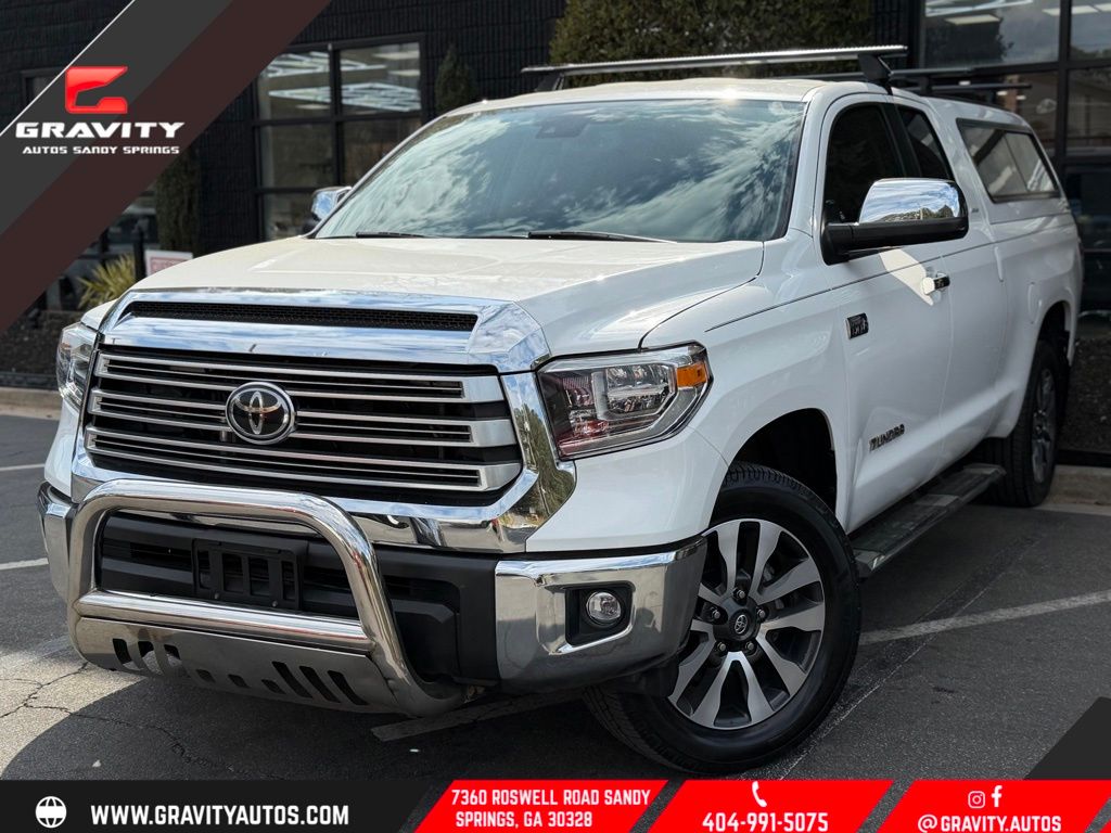 Super White 2020 Toyota Tundra Limited Double Cab RWD Pickup Truck 4X2 6-Speed Automatic Overdrive