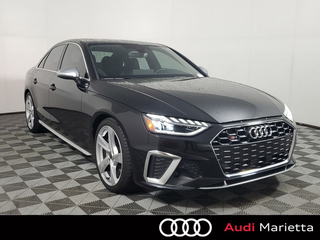 Mythos Black Metallic 2023 Audi S4 3.0T quattro Premium AWD Sedan All-Wheel Drive 8-Speed Automatic