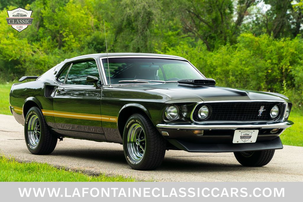 Black / Jade 1969 Ford Mustang Coupe 4-Speed Automatic