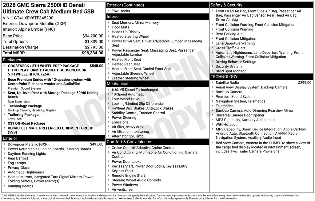 New 2026 Blue GMC Denali Ultimate image 6