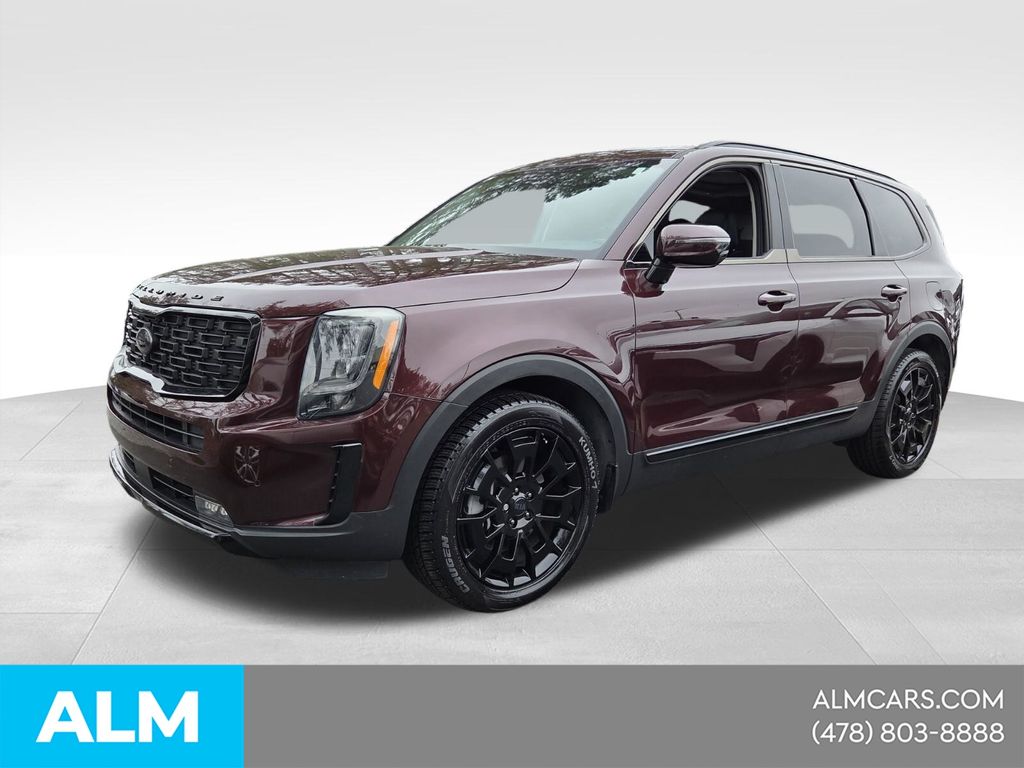 Red (Sangria) 2021 Kia Telluride SX AWD SUV / Crossover All-Wheel Drive 8-Speed Automatic
