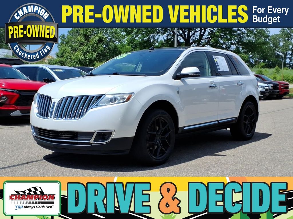 White Platinum Clearcoat Metallic 2015 Lincoln MKX SUV / Crossover All-Wheel Drive 6-Speed Automatic