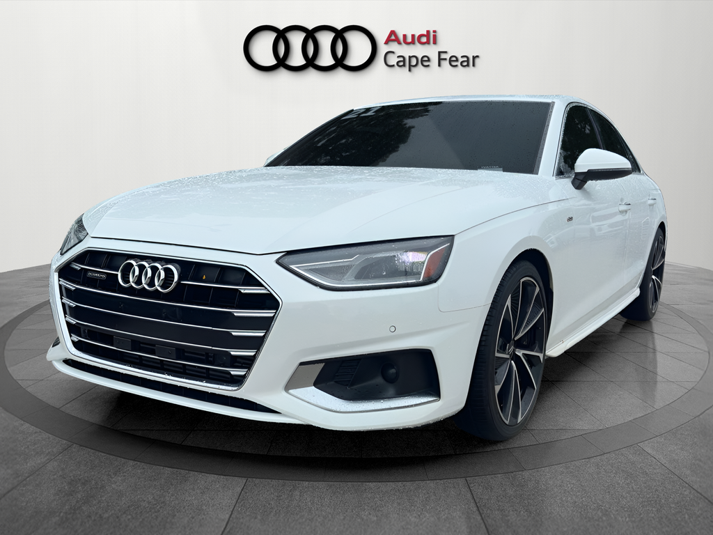 Glacier White Metallic 2021 Audi A4 quattro Premium 40 TFSI AWD Sedan All-Wheel Drive 7-Speed Automatic